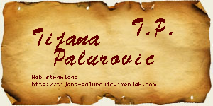 Tijana Palurović vizit kartica